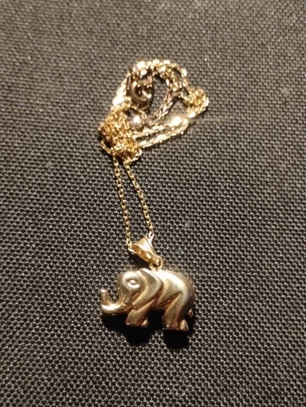 Gold Over 925 Elephant Pendant Necklace - Women Jewelry
